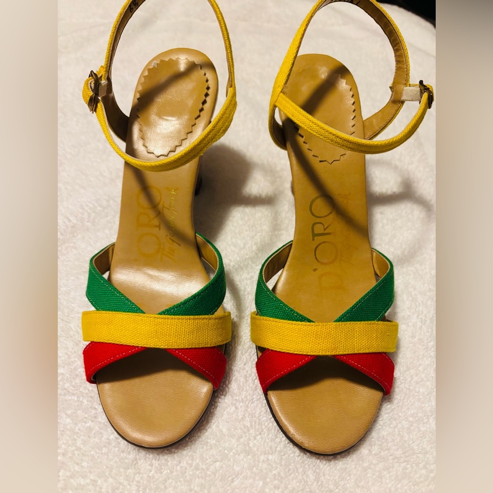 Cute and Stylish Heels By D’ORO - size 6 1/2 N - Heel Height 3 inches - box 1